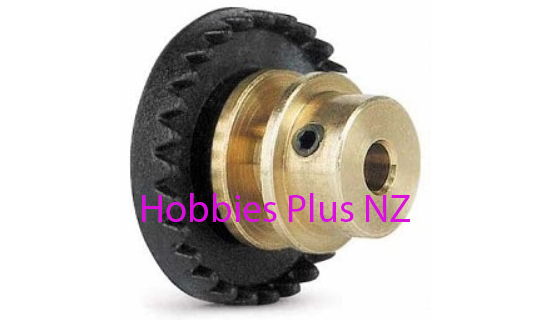 Slot.it - Inline Crown Gear, Brass Hub. 28t  SI GI27-BZ